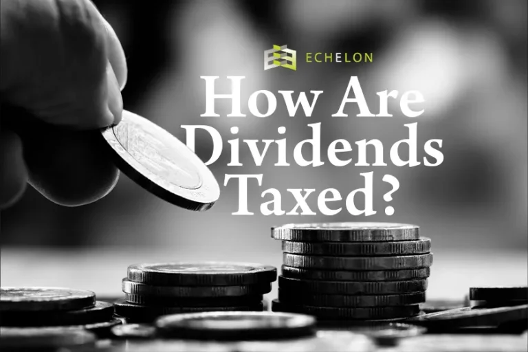 A hand places a coin on top of a stack with the text "How Are Dividends Taxed?" against a blurred background, relating to qualified dividends.